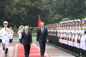 Tổng Bí thư, Chủ tịch nước chủ trì lễ đón tổng thống Argentina