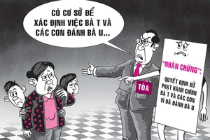 Đánh ghen, 3 mẹ con bị níu áo