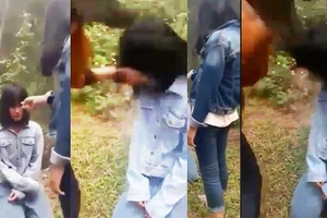 Bắt nữ sinh quỳ cho nhóm bạn 5 người tát hội đồng