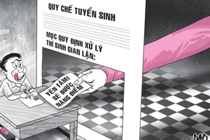 Lúng túng xử lý thí sinh gian lận điểm thi