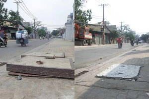 Hố ga nguy hiểm đã an toàn