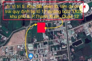 Hô biến đất công viên thành dự án phân lô
