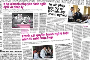 2 bộ tranh cãi nghề tư vấn luật: Chờ Thủ tướng phân xử