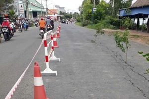 Quốc lộ 91 có nguy cơ đổ xuống sông Hậu