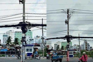 Sẽ di dời trụ điện giữa đường