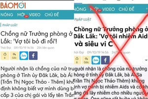 Nữ trưởng phòng ở Đắk Lắk nhiễm HIV là tin giả