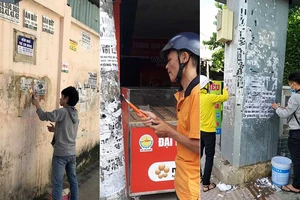 Ở một phường mạnh tay trị nạn đổ rác, dán tờ rơi bậy