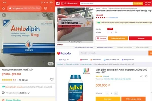 Cảnh báo thuốc kê đơn bán tràn lan trên mạng