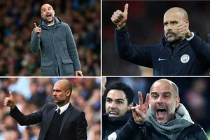 Ngón tay của Pep Guardiola