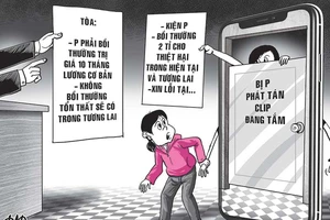 Bị phát tán clip đang tắm, đòi bồi thường 2 tỉ