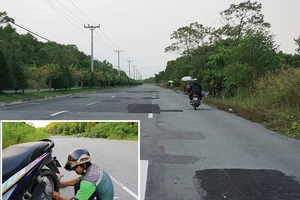 Hồi hộp khi đi qua con đường chắp vá nhiều nhất