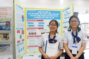Sản phẩm khoa học của học sinh tạo ấn tượng mạnh