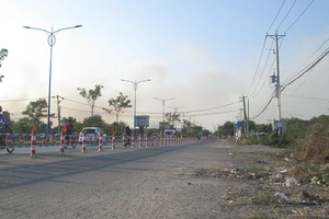 Đã dời khối bê tông nguy hiểm