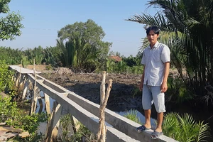 Tự ý xây cầu, bị phạt 40 triệu đồng