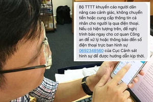 Cảnh báo các cuộc gọi lạ