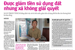 Sẽ đề xuất miễn, giảm tiền sử dụng đất cho thương binh