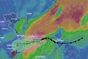 Bão số 10 hướng thẳng vào Quảng Ngãi - Khánh Hòa