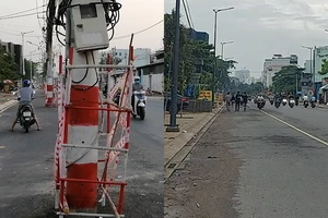 Video: Đường Tô Hiệu trước và sau khi dời trụ điện giữa đường