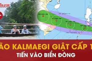 Thông tin mới: Bão KALMAEGI tiến nhanh vào Biển Đông, giật trên cấp 17