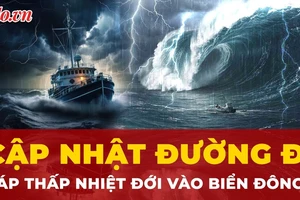 Mới: Đường đi áp thấp nhiệt đới đang tiến vào Biển Đông