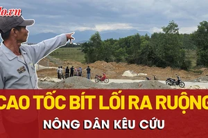 Khánh Hòa: Cao tốc bít lối ra ruộng, nông dân kêu cứu