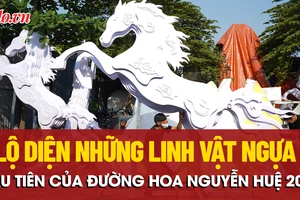 Ngắm những linh vật ngựa đầu tiên của đường hoa Nguyễn Huệ 2026 