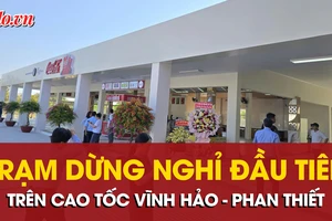 Cận cảnh trạm dừng nghỉ đầu tiên trên cao tốc Vĩnh Hảo - Phan Thiết 