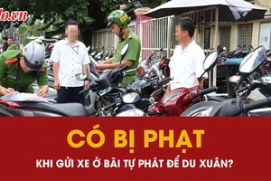 Gửi xe ở bãi giữ xe tự phát khi đi du xuân, người dân có bị phạt?