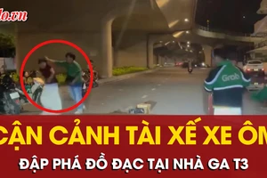 Tìm người phụ nữ bị tài xế xe ôm đập phá đồ đạc tại nhà ga T3