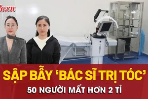 Triệt phá cơ sở trị bệnh tóc ‘chui’, khởi tố 2 bị can