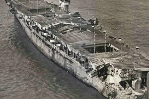 Tìm thấy xác tàu sân bay Mỹ từng thử bom hạt nhân