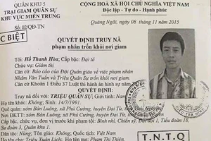 Công an Quảng Nam tung lực lượng truy bắt phạm nhân trốn trại