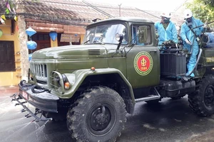 Phun hoá chất khử trùng ở Hội An, Đại Lộc