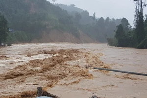 Mưa cả ngày, Trà Leng có lũ, thuỷ điện xả lưu lượng lớn