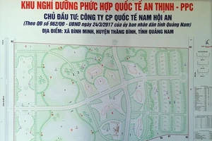 Dự án Khu nghỉ dưỡng phức hợp quốc tế An Thịnh - PPC. Ảnh: Báo Quảng Nam