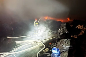 Cháy kho than củi 200 tấn ở Quảng Ngãi lúc giữa khuya