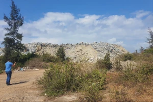 Công ty Lý Tuấn vận chuyển trái phép 167.000 m3 đá từng vướng nhiều ‘tai tiếng’. Ảnh: TN