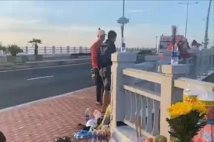 Xót xa: Cha ôm con gái 1 tuổi nhảy cầu tự tử. Ảnh: MXH