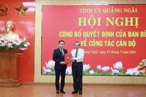 Ông Nguyễn Hoàng Giang giữ chức Phó Bí thư, được giới thiệu để bầu Chủ tịch UBND tỉnh Quảng Ngãi. Ảnh: AC