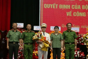 Ban Giám đốc Công an tỉnh Quảng Nam. Ảnh: TN