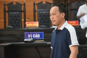 Bị cáo Phan Thượng Mỹ - người đánh nam sinh lớp 9 nhập viện lãnh án tù giam. Ảnh: AT