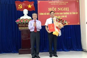 Bí thư huyện uỷ Nông Sơn Quảng Văn Ngọc được điều động, bổ nhiệm giữ chức Chánh Văn phòng Tỉnh uỷ.