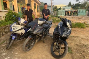 2 thiếu niên trộm 3 xe máy ở TP Đà Nẵng bị bắt ở Quảng Nam