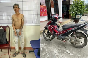 Trộm xe máy đang tẩu thoát thì bị đuổi theo bắt 'nóng'