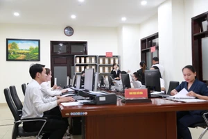 TAND TP Đà Nẵng số hóa hồ sơ vụ án. Ảnh: TN