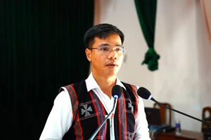 Bí thư xã Sông Kôn Nguyễn Xuân Nghiêm ứng viên ĐBQH. Ảnh: SK 