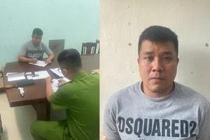 Tâm liên hệ công an xin đầu thú sau khi trốn biệt tăm. Ảnh: CA