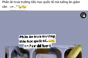 Phụ huynh phản ánh suất ăn trưa học sinh tiểu học như "cho người giảm cân"
