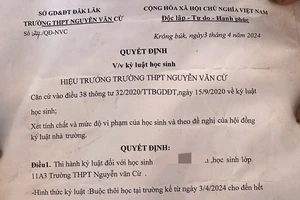 Vụ buộc 2 học sinh thôi học vì 'dùng chất ma túy': Hiệu trưởng rút kinh nghiệm