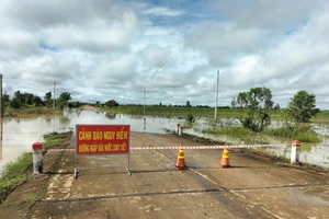 Mưa lớn ở Đắk Lắk gây chia cắt, ngập cục bộ nhiều nơi